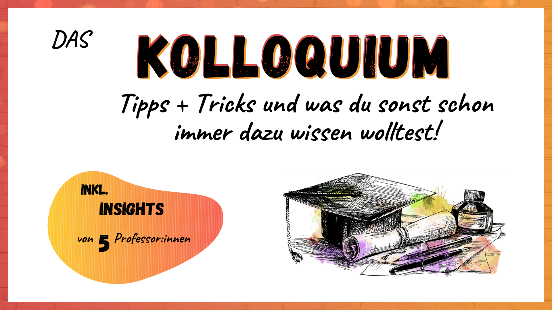 Kolloquium – Tipps & Tricks + alles, was du wissen musst